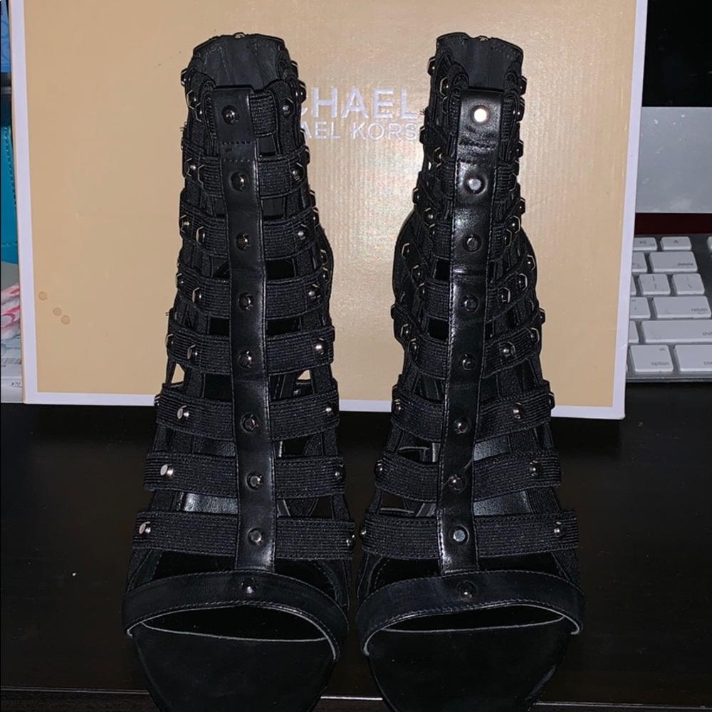 Michael Kors Sherry Studded Caged Heel